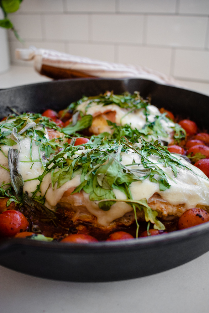 You make this Chicken Saltimbocca dish in just one skillet! Minimal ingredients, minimal prep. It's a great dinner staple.