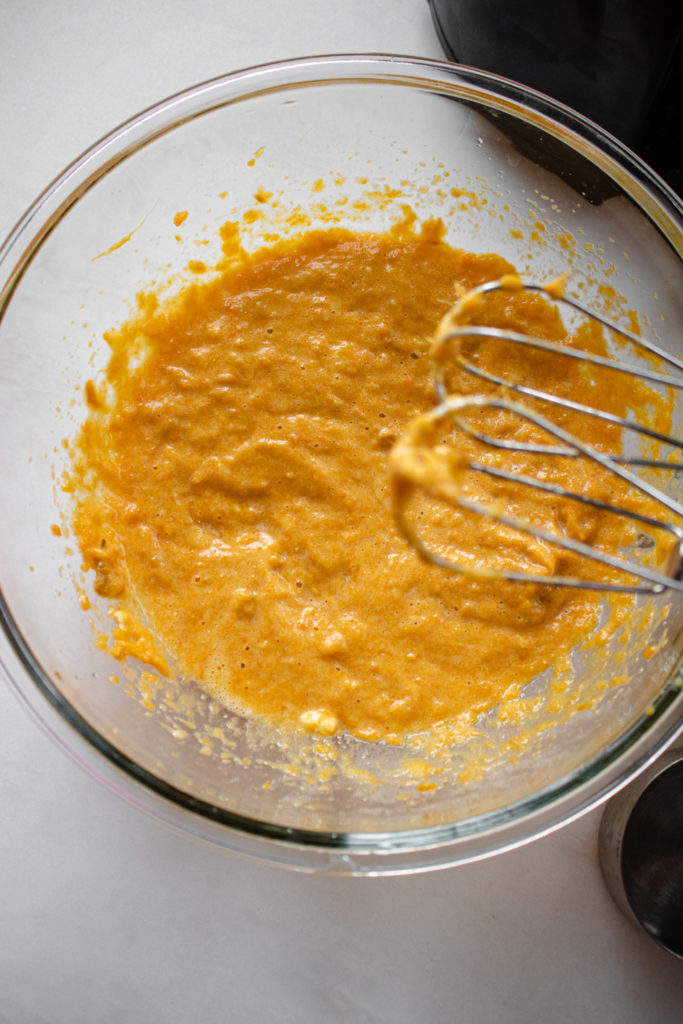 All you need is mashed sweet potato, butter, eggs, oat flour, and protein powder for a filling breakfast even toddlers will approve.